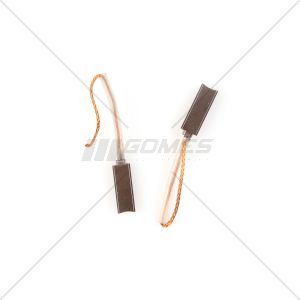 ESCOVAS DE CARVÃO AMEG MOTORPARTS 4X6X17,5 COMPATÍVEIS COM ALTERNADORES BOSCH